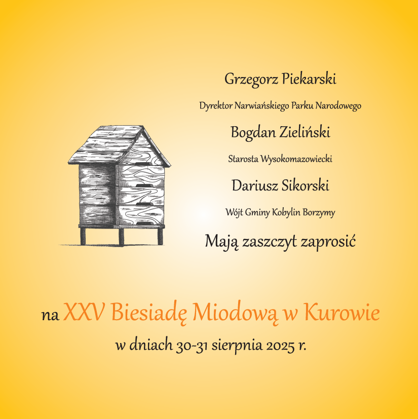  XXV Biesiada Miodowa w Kurowie - plakat 